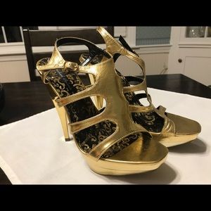 Michael Antonio metallic heels